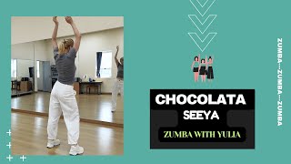 CHOCOLATA SEEYA Zumba Step By Step With Yulia [upl. by Dlorej]