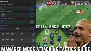 MANAGER MODE GUIDE  HOW TO BEAT HIGH OVR WITH BEST TACTICS amp FORMATION  EA FC MOBILE [upl. by Shalne]