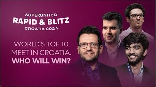 Grand Chess Tour SuperUnited Croatia Rapid amp Blitz 2024  Blitz Rounds 19  Featuring Wesley So [upl. by Inahet239]