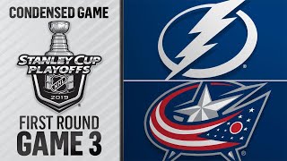 041419 First Round Gm3 Lightning  Blue Jackets [upl. by Akili]