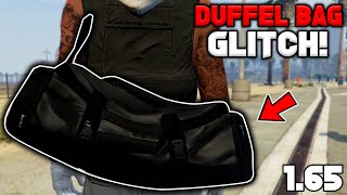 Easiest Method On How To Get The Jet Black Duffel Bag In Gta 5 Online 165 [upl. by Immak]