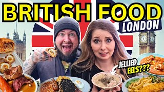 We tried Londons TOP DISHES 🇬🇧  British FOOD TOUR [upl. by Anson]