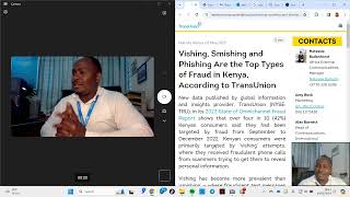 Vishing Smishing and Phishing Are the Top Types of Fraud in Kenya [upl. by Alehc]