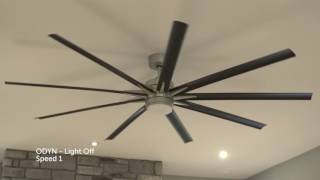 Fanimation FPD8149  Odyn 84quot Ceiling Fan with LED Light Kit [upl. by Duma]