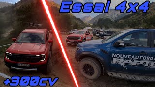 Essai Ford Ranger Raptor 2023 300 ch  Valloire Salon du 4x4  FordFranceOfficiel [upl. by Okeim]