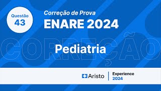 PROVA DO ENARE 2024 Questão de Pediatria comentada [upl. by Natam]