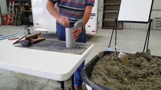 ASTM C31 Making Concrete Test Cylinders [upl. by Glavin]