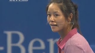 Li Na plays Djokovic in charity match [upl. by Angela]