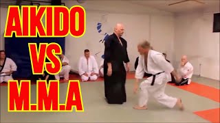 TIOZINHO DO AIKIDO DETONA AIKIDO vs MMA [upl. by Aekahs]