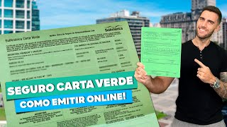 Seguro Carta Verde Como emitir online no Brasil em 5 minutos [upl. by Schwarz91]