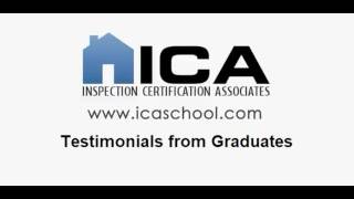 Home Inspection Training Student Testimonials  ICA [upl. by Wendie]