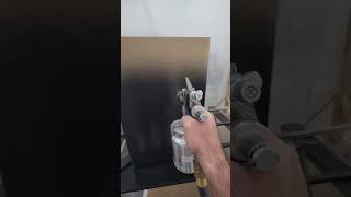 harbor freight avanti 5 stage hvlp spraying Sherwin Williams emerald in black [upl. by Hutton182]