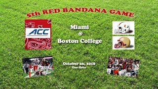 2018 Miami  Boston College One Hour [upl. by Anaeg878]