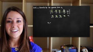 Finding a formula for the general term of the sequence an KristaKingMath [upl. by Enttirb]