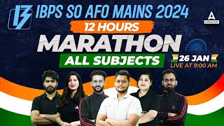 IBPS SO AFO Mains Marathon 2024  IBPS AFO Mains Preparation amp Classes  IBPS AFO Mains 2024 [upl. by Aihseuqal531]