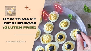 Deviled eggs gluten free food appetizer deviledeggs newyearseve partyappetizers [upl. by Linnell644]