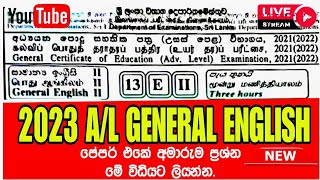 General English AL Paper Discussion ALGeneralEnglish [upl. by Mrots]