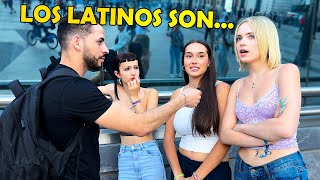 ESPAÑOLAS opinan sobre los latinos en España  MADRID [upl. by Bartko250]