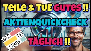 BASTEILÜBBEAKTIE 📚🔊🪶Teile und tue GutesMoFr um 06 Uhr neu AI KI 90 [upl. by Beryle]