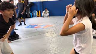 Girl vs Boy Jiu Jitsu and Girl Wins on 17112023 at GSF Academy [upl. by Aubree]