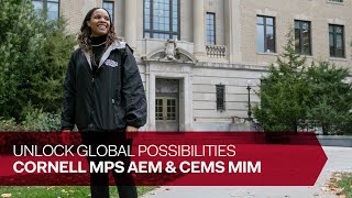 Cornell MPS AEM amp CEMS MIM  Unlock Global Possibilities  Miné Okoloko [upl. by Jotham]