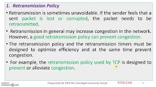 MODULE 3  TOPIC 12  OPENLOOP CONGESTION CONTROL [upl. by Nolram]