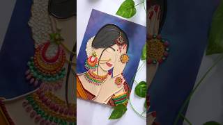 DIY Lady Canvas  Canvas Painting Ideas  Fevicryl Hobby Ideas India [upl. by Yarised]