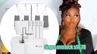 Singer Overlock S1478 Threading Guide 4 Thread Overlock How to use it [upl. by Airottiv875]