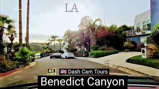 Benedict Canyon California  Driving Tour of a Fancy LAs Residential Neighborhood  4K [upl. by Diandre177]