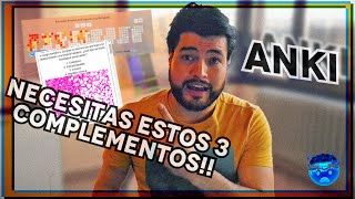 📌🎴3 Complementos que NECESITAS para estudiar medicina con ANKI  ANKI Addons Tutorial Español [upl. by Fessuoy]