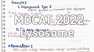 Lysosome  NMDCAT 2022  Cell Biology [upl. by Rotce]