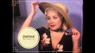 COMMENT ACCROCHER UN CHAPEAUX DE PAILLE  MES 4 TECHNIQUES [upl. by Aennyl380]