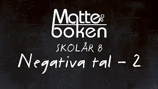 Negativa tal lektion 2  Skolår 8 [upl. by Batory]