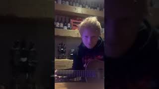 Ed Sheeran  quotOverpass Graffitiquot  LIVE Acoustic performance  IG live 311021 [upl. by Osrock]