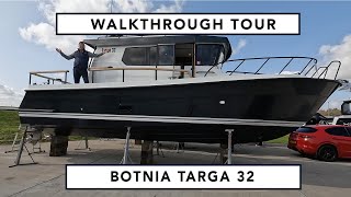 Walkthrough Tour  2023 Botnia Targa 32  A fantastic 4×4 of the sea in a nearly new condition [upl. by Ajnotal]