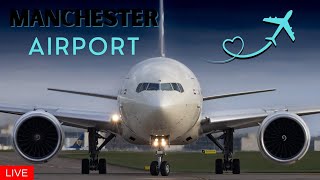 🔴LIVE Manchester Airport Plane Spotting 🛫 [upl. by Lore757]