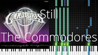 🎹 Still The Commodores Synthesia Piano Tutorial [upl. by Nnylassej633]