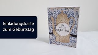 Basteln mit Action DIY Set einfache Einladungskarte basteln [upl. by Eleanora]