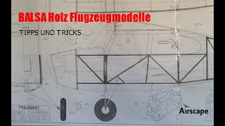 Balsaholz Flugzeugmodelle richtig zusammenbauen so gehts Tipps und Tricks für den Bastler [upl. by Arym378]