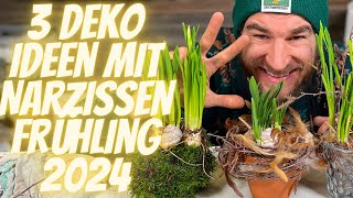 Frühlings Deko  Drei Ideen mit Narzissen zum selber machen  DIY Anleitung für deine Frühlingsdeko [upl. by Duncan]