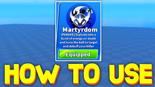 HOW TO USE MARTYRDOM ABILITY in Blade Ball ROBLOX [upl. by Johansen131]