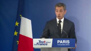 Déclaration de Nicolas Sarkozy suite à lélection présidentielle américaine [upl. by Ethelinda]