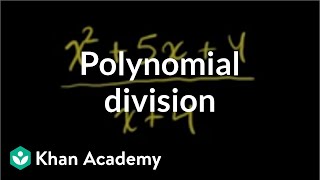 Polynomial division  Polynomial and rational functions  Algebra II  Khan Academy [upl. by Yerdna448]