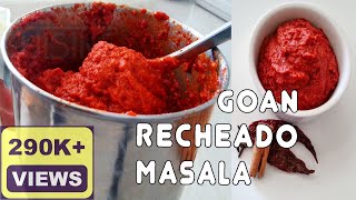 Goan Recheado Masala Recipe  Rechead Masala Goan Paste  Goan Recipes by Fatima [upl. by Schofield]