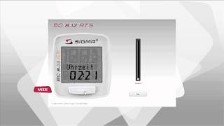 SIGMA SPORT  BC 812 ATS  Einstellungen [upl. by Hadria]