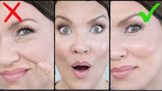 FINE LINES amp WRINKLES amp DRY CREPEY UNDER EYE SKIN is INSTANTLY BETTER with this Trick [upl. by Ymirej]