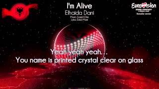 Elhaida Dani  quotI’m Alivequot Albania  Karaoke version [upl. by Acirred]