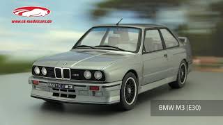 ckmodelcarsvideo BMW M3 E30 Baujahr 1990 silber Solido [upl. by Lotsyrk]