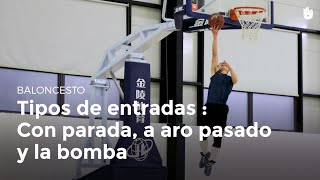 Entradas a canasta con parada a aro pasado y la bomba  Baloncesto [upl. by Gnilsia763]