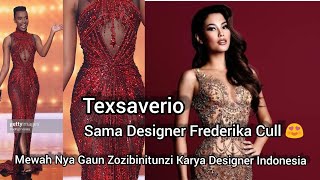 Gaun Zozi bini Tunzi di Final Miss Universe 2020 Karya Designer Indonesia Texsaverio Frederika Cull [upl. by Aleb]